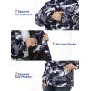 imageMAGCOMSEN Womens Ski Jacket Waterproof Insulated Snow Jacket Warm Windproof Winter Coats with Hood Fleece Lined JacketBlack Camo
