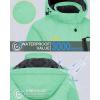 imageMAGCOMSEN Womens Ski Jacket Waterproof Insulated Snow Jacket Warm Windproof Winter Coats with Hood Fleece Lined JacketMint Green