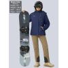 imageMAGCOMSEN Womens Ski Jacket Waterproof Insulated Snow Jacket Warm Windproof Winter Coats with Hood Fleece Lined JacketNavy