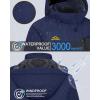 imageMAGCOMSEN Womens Ski Jacket Waterproof Insulated Snow Jacket Warm Windproof Winter Coats with Hood Fleece Lined JacketNavy