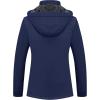 imageMAGCOMSEN Womens Ski Jacket Waterproof Insulated Snow Jacket Warm Windproof Winter Coats with Hood Fleece Lined JacketNavy