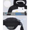 imageMAGCOMSEN Womens Ski Jacket Waterproof Insulated Snow Jacket Warm Windproof Winter Coats with Hood Fleece Lined JacketWhite Black