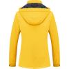 imageMAGCOMSEN Womens Ski Jacket Waterproof Insulated Snow Jacket Warm Windproof Winter Coats with Hood Fleece Lined JacketYellow