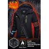 imageMAGCOMSEN Womens Ski Jackets Water Resistant Insulated Snow Jcakets Windproof Fleece Lined Winter Coats with HoodBlack