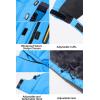 imageMAGCOMSEN Womens Ski Jackets Water Resistant Insulated Snow Jcakets Windproof Fleece Lined Winter Coats with HoodBlue