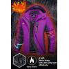 imageMAGCOMSEN Womens Ski Jackets Water Resistant Insulated Snow Jcakets Windproof Fleece Lined Winter Coats with HoodPurple