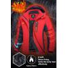 imageMAGCOMSEN Womens Ski Jackets Water Resistant Insulated Snow Jcakets Windproof Fleece Lined Winter Coats with HoodRed