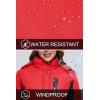 imageMAGCOMSEN Womens Ski Jackets Water Resistant Insulated Snow Jcakets Windproof Fleece Lined Winter Coats with HoodRed