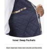 imageMAGCOMSEN Mens Flannel Shirt Jacket with Quilted Lined Long Sleeve Plaid Coat Button Down Thick Outwear WinterYellow
