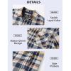 imageMAGCOMSEN Mens Flannel Shirt Jacket with Quilted Lined Long Sleeve Plaid Coat Button Down Thick Outwear WinterYellow