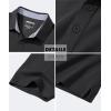 imageMAGCOMSEN Mens Polo Shirts Short Sleeve Cotton Pique 3 Button Classic Fit Casual TShirt Performance Golf ShirtsBlack