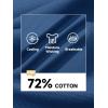 imageMAGCOMSEN Mens Polo Shirts Short Sleeve Cotton Pique 3 Button Classic Fit Casual TShirt Performance Golf ShirtsBlue Grey