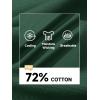 imageMAGCOMSEN Mens Polo Shirts Short Sleeve Cotton Pique 3 Button Classic Fit Casual TShirt Performance Golf ShirtsDark Green