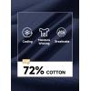 imageMAGCOMSEN Mens Polo Shirts Short Sleeve Cotton Pique 3 Button Classic Fit Casual TShirt Performance Golf ShirtsNavy