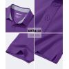 imageMAGCOMSEN Mens Polo Shirts Short Sleeve Cotton Pique 3 Button Classic Fit Casual TShirt Performance Golf ShirtsPurple