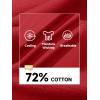 imageMAGCOMSEN Mens Polo Shirts Short Sleeve Cotton Pique 3 Button Classic Fit Casual TShirt Performance Golf ShirtsTomato Red
