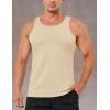 imageMAGCOMSEN Mens Tank Top Cotton Sleeveless Shirt Lightweight Muscle Tank Tee ShirtApricot