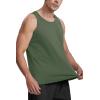 imageMAGCOMSEN Mens Tank Top Cotton Sleeveless Shirt Lightweight Muscle Tank Tee ShirtArmy Green