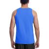 imageMAGCOMSEN Mens Tank Top Cotton Sleeveless Shirt Lightweight Muscle Tank Tee ShirtAzure