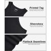 imageMAGCOMSEN Mens Tank Top Cotton Sleeveless Shirt Lightweight Muscle Tank Tee ShirtBlack