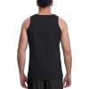 imageMAGCOMSEN Mens Tank Top Cotton Sleeveless Shirt Lightweight Muscle Tank Tee ShirtBlack