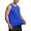 imageMAGCOMSEN Mens Tank Top Cotton Sleeveless Shirt Lightweight Muscle Tank Tee ShirtColor Blue