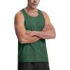 imageMAGCOMSEN Mens Tank Top Cotton Sleeveless Shirt Lightweight Muscle Tank Tee ShirtDark Green