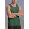 imageMAGCOMSEN Mens Tank Top Cotton Sleeveless Shirt Lightweight Muscle Tank Tee ShirtDark Green