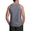 imageMAGCOMSEN Mens Tank Top Cotton Sleeveless Shirt Lightweight Muscle Tank Tee ShirtDark Grey