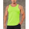 imageMAGCOMSEN Mens Tank Top Cotton Sleeveless Shirt Lightweight Muscle Tank Tee ShirtFluorescent Green