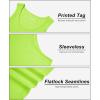 imageMAGCOMSEN Mens Tank Top Cotton Sleeveless Shirt Lightweight Muscle Tank Tee ShirtFluorescent Green