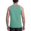 imageMAGCOMSEN Mens Tank Top Cotton Sleeveless Shirt Lightweight Muscle Tank Tee ShirtGrey Green