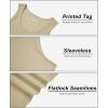 imageMAGCOMSEN Mens Tank Top Cotton Sleeveless Shirt Lightweight Muscle Tank Tee ShirtKhaki
