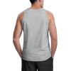 imageMAGCOMSEN Mens Tank Top Cotton Sleeveless Shirt Lightweight Muscle Tank Tee ShirtLight Grey