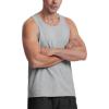 imageMAGCOMSEN Mens Tank Top Cotton Sleeveless Shirt Lightweight Muscle Tank Tee ShirtLight Grey