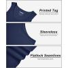 imageMAGCOMSEN Mens Tank Top Cotton Sleeveless Shirt Lightweight Muscle Tank Tee ShirtNavy