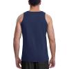 imageMAGCOMSEN Mens Tank Top Cotton Sleeveless Shirt Lightweight Muscle Tank Tee ShirtNavy