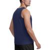 imageMAGCOMSEN Mens Tank Top Cotton Sleeveless Shirt Lightweight Muscle Tank Tee ShirtNavy