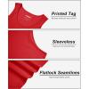 imageMAGCOMSEN Mens Tank Top Cotton Sleeveless Shirt Lightweight Muscle Tank Tee ShirtTomato Red