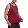 imageMAGCOMSEN Mens Tank Top Cotton Sleeveless Shirt Lightweight Muscle Tank Tee ShirtWine Red