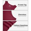 imageMAGCOMSEN Mens Tank Top Cotton Sleeveless Shirt Lightweight Muscle Tank Tee ShirtWine Red