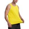 imageMAGCOMSEN Mens Tank Top Cotton Sleeveless Shirt Lightweight Muscle Tank Tee ShirtYellow