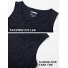 imageMAGCOMSEN Mens Tank Tops Quick Dry Workout Sleeveless Gym Muscle Shirts Athletic Bodybuilding Tee ShirtBlack
