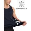imageMAGCOMSEN Mens Tank Tops Quick Dry Workout Sleeveless Gym Muscle Shirts Athletic Bodybuilding Tee ShirtBlack