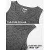 imageMAGCOMSEN Mens Tank Tops Quick Dry Workout Sleeveless Gym Muscle Shirts Athletic Bodybuilding Tee ShirtDark Grey