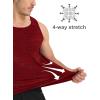 imageMAGCOMSEN Mens Tank Tops Quick Dry Workout Sleeveless Gym Muscle Shirts Athletic Bodybuilding Tee ShirtDark Orange
