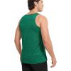 imageMAGCOMSEN Mens Tank Tops Quick Dry Workout Sleeveless Gym Muscle Shirts Athletic Bodybuilding Tee ShirtJade Green