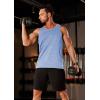imageMAGCOMSEN Mens Tank Tops Quick Dry Workout Sleeveless Gym Muscle Shirts Athletic Bodybuilding Tee ShirtLight Blue