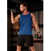 imageMAGCOMSEN Mens Tank Tops Quick Dry Workout Sleeveless Gym Muscle Shirts Athletic Bodybuilding Tee ShirtMedium Blue