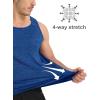 imageMAGCOMSEN Mens Tank Tops Quick Dry Workout Sleeveless Gym Muscle Shirts Athletic Bodybuilding Tee ShirtMedium Blue